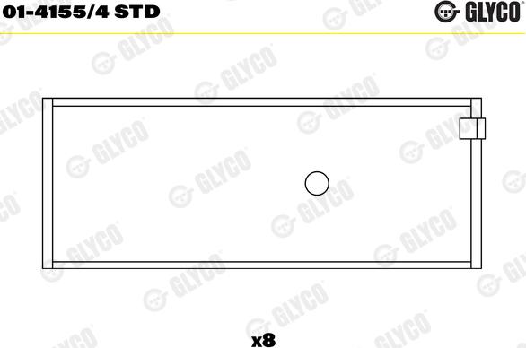 Glyco 01-4155/4 STD - Шатунный подшипник onlydrive.pro