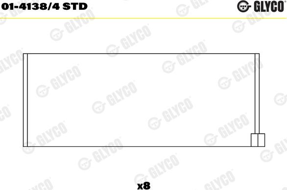 Glyco 01-4138/4 STD - Kiertokangen laakeri onlydrive.pro