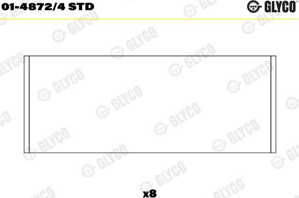 Glyco 01-4872/4 STD - Big End Bearings onlydrive.pro
