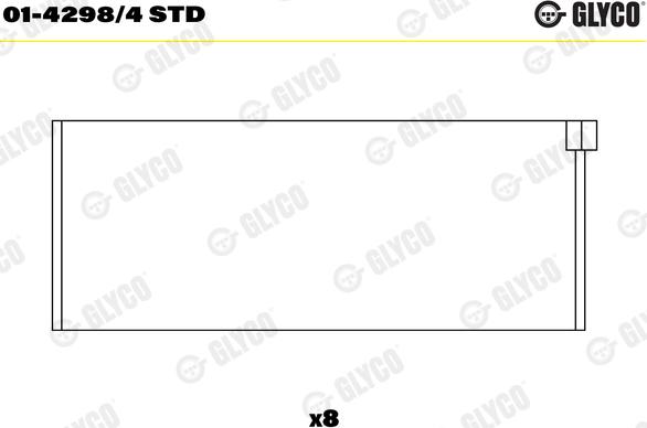 Glyco 01-4298/4 STD - Klaņa gultnis onlydrive.pro