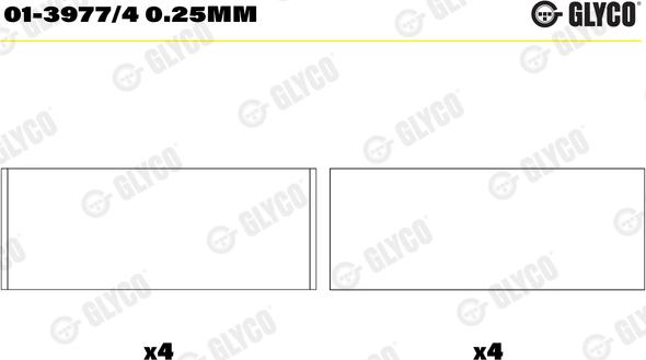 Glyco 01-3977/4 0.25mm - Kepsulaager onlydrive.pro