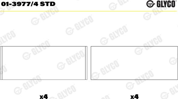 Glyco 01-3977/4 STD - Klaņa gultnis onlydrive.pro