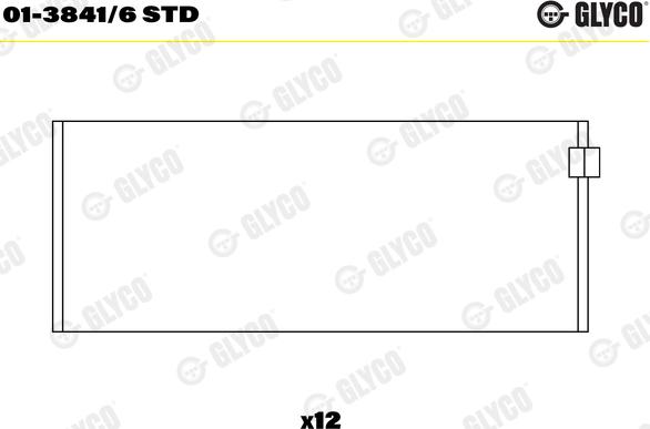 Glyco 01-3841/6 STD - Big End Bearings onlydrive.pro