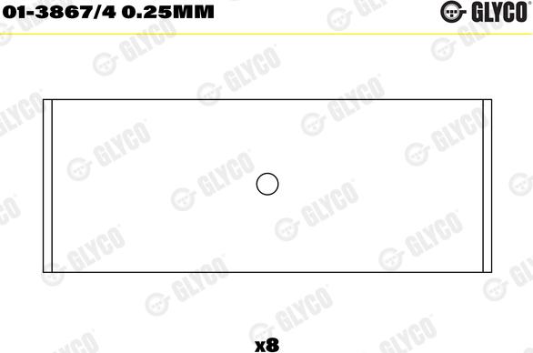 Glyco 01-3867/4 0.25mm - Kepsulaager onlydrive.pro