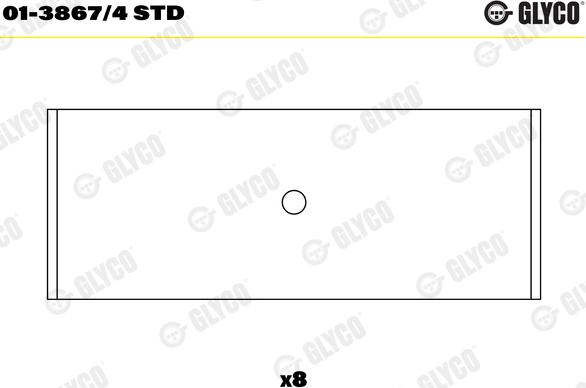 Glyco 01-3867/4 STD - Big End Bearings onlydrive.pro