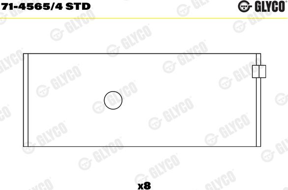 Glyco 71-4565/4 STD - Big End Bearings onlydrive.pro