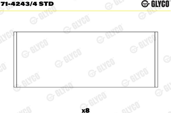 Glyco 71-4243/4 STD - Kiertokangen laakeri onlydrive.pro