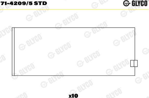 Glyco 71-4209/5 STD - Шатунный подшипник onlydrive.pro