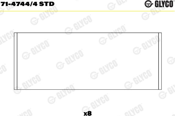 Glyco 71-4744/4 STD - Big End Bearings onlydrive.pro