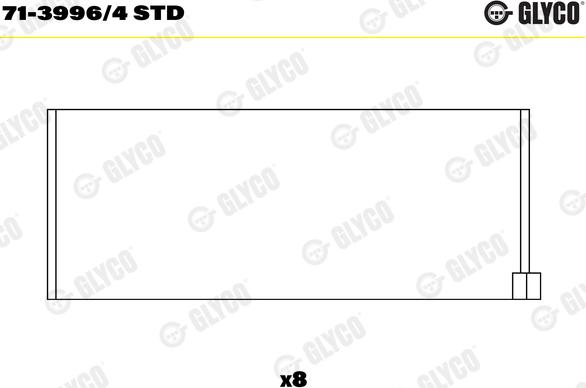 Glyco 71-3996/4 STD - Big End Bearings onlydrive.pro