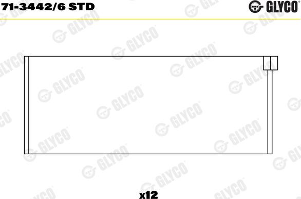 Glyco 71-3442/6 STD - Kiertokangen laakeri onlydrive.pro