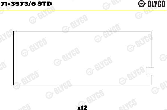 Glyco 71-3573/6 STD - Big End Bearings onlydrive.pro