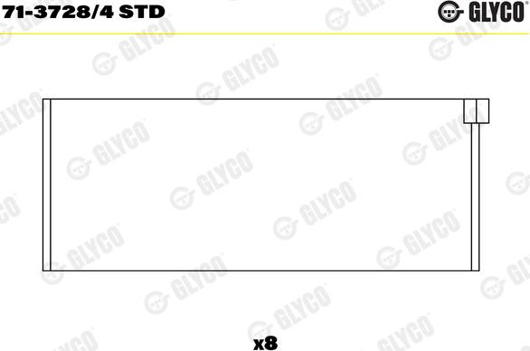 Glyco 71-3728/4 STD - Kiertokangen laakeri onlydrive.pro