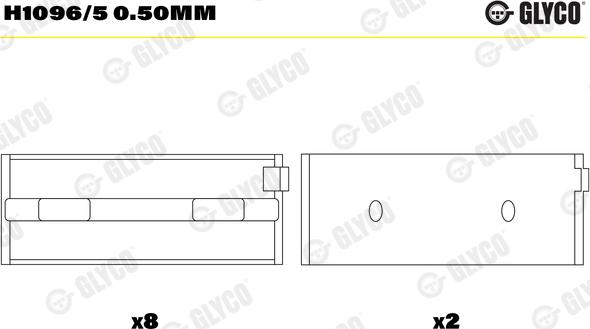 Glyco H1096/5 0.50mm - Runkolaakeri onlydrive.pro