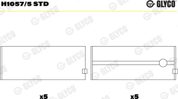 Glyco H1057/5 STD - Väntvõlli laager onlydrive.pro