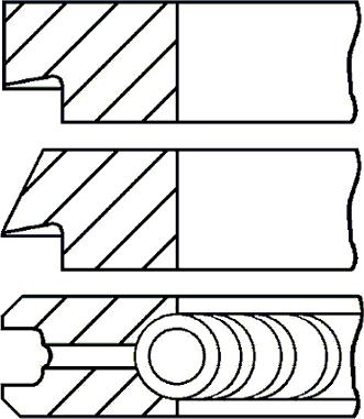 Goetze Engine 08-438300-00 - Kolvirõngakomplekt onlydrive.pro