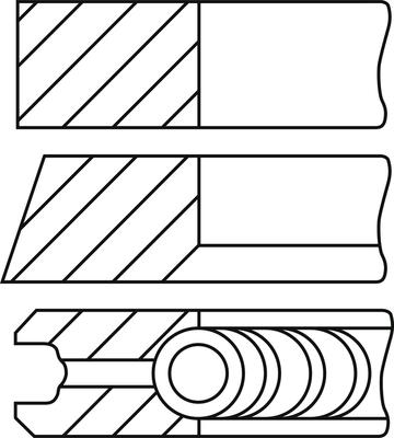 Goetze Engine 08-433100-00 - Virzuļa gredzenu komplekts onlydrive.pro