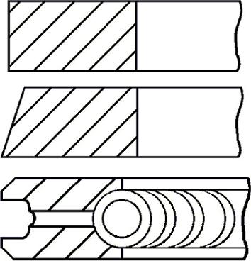 Goetze Engine 08-429300-10 - Комплект поршневых колец onlydrive.pro