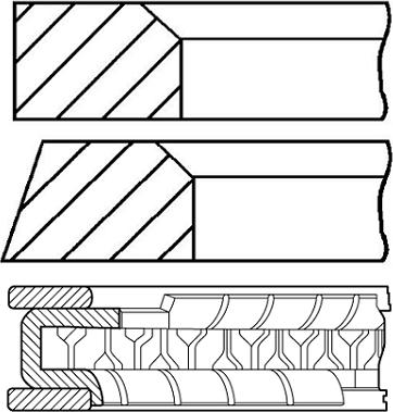 Goetze Engine 08-306807-00 - Piston Ring Kit onlydrive.pro