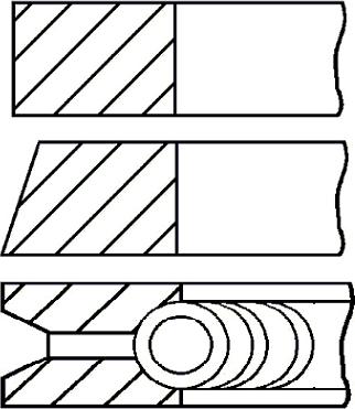 Goetze Engine 08-142300-00 - Piston Ring Kit onlydrive.pro