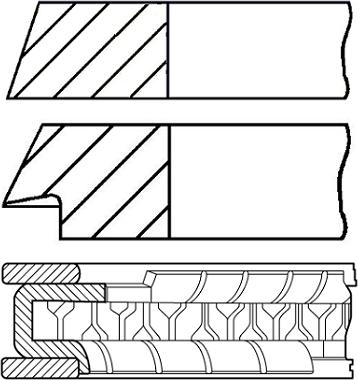 Goetze Engine 08-101200-00 - Kolvirõngakomplekt onlydrive.pro