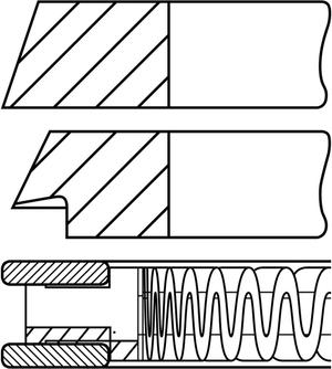 Goetze Engine 08-102500-00 - Piston Ring Kit onlydrive.pro