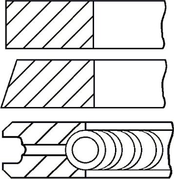 Goetze Engine 08-425600-00 - Piston Ring Kit onlydrive.pro