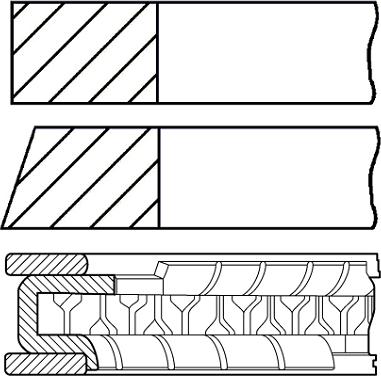 Goetze Engine 08-427100-00 - Piston Ring Kit onlydrive.pro