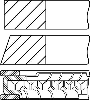 Goetze Engine 08-116107-00 - Piston Ring Kit onlydrive.pro