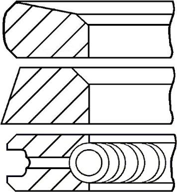 Goetze Engine 08-123700-00 - Stūmoklio žiedų komplektas onlydrive.pro