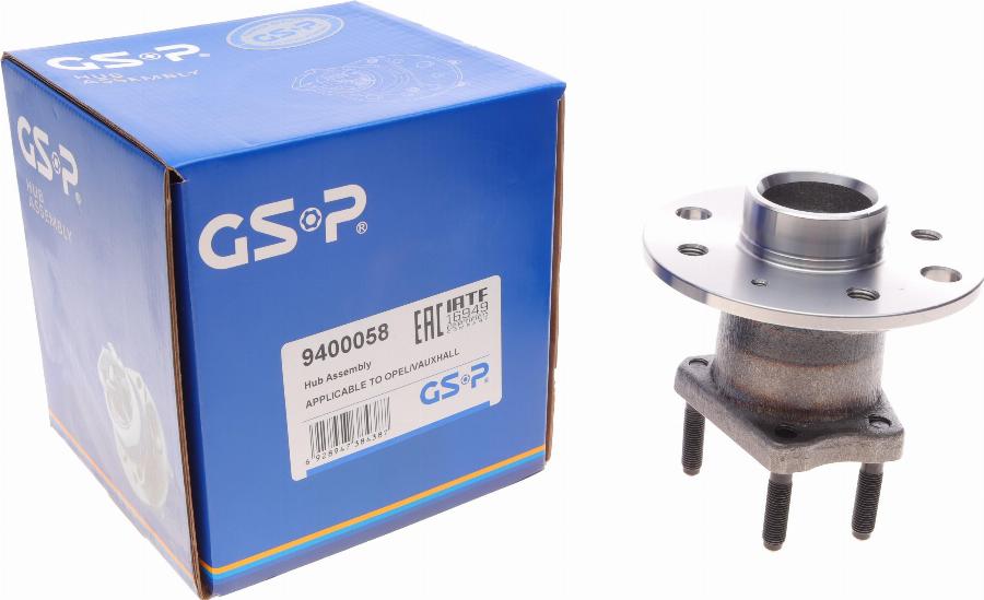 GSP 9400058 - Bearing Kit, wheel hub onlydrive.pro