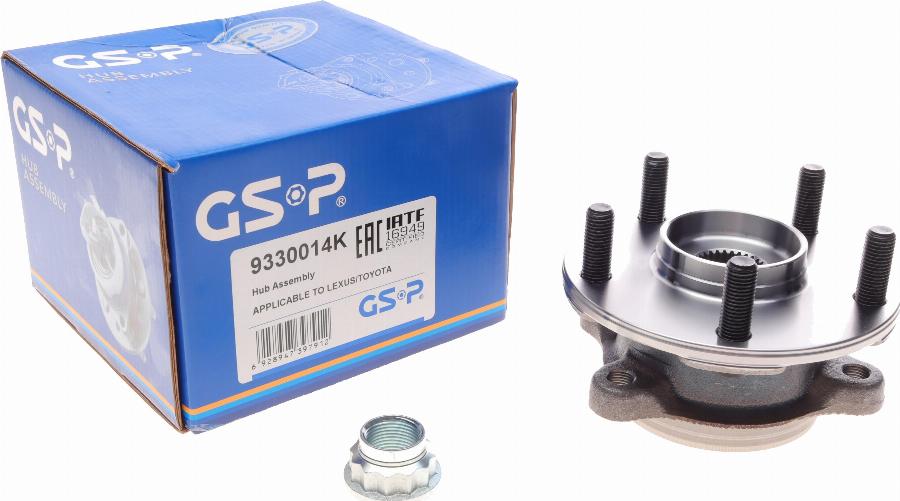 GSP 9330014K - Bearing Kit, wheel hub onlydrive.pro