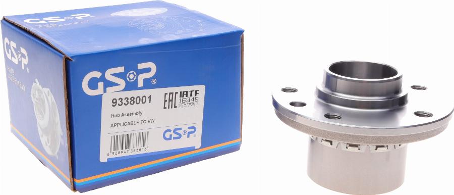 GSP 9338001 - Bearing Kit, wheel hub onlydrive.pro