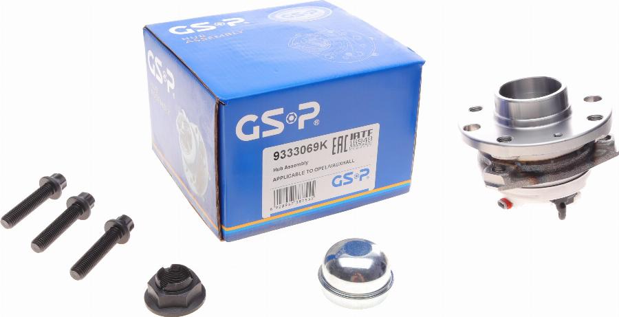 GSP 9333069K - Bearing Kit, wheel hub onlydrive.pro