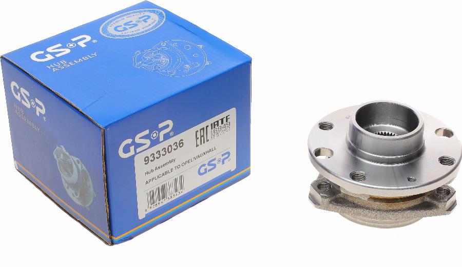 GSP 9333036 - Bearing Kit, wheel hub onlydrive.pro