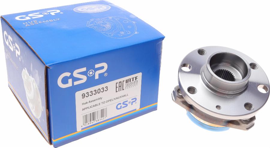 GSP 9333033 - Комплект подшипника, ступицы колеса onlydrive.pro