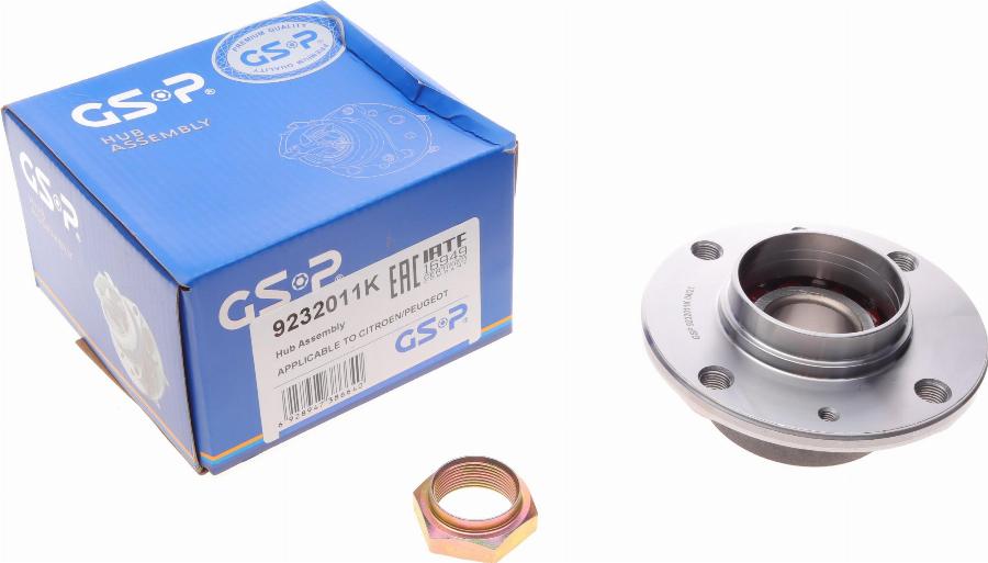 GSP 9232011K - Bearing Kit, wheel hub onlydrive.pro