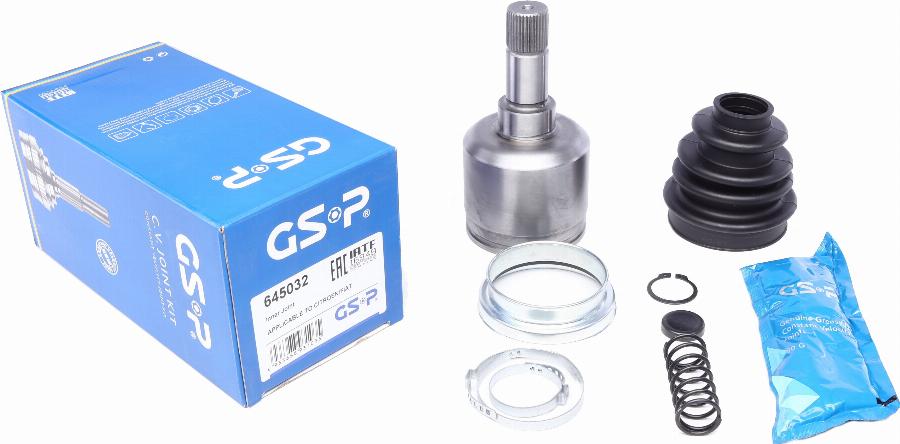 GSP 645032 - Шарнирный комплект, ШРУС, приводной вал onlydrive.pro