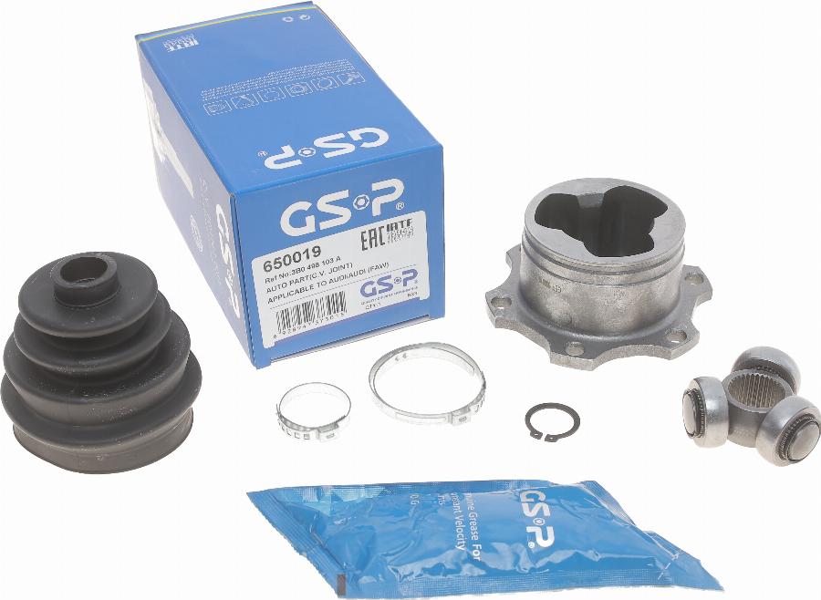 GSP 650019 - Шарнирный комплект, ШРУС, приводной вал onlydrive.pro