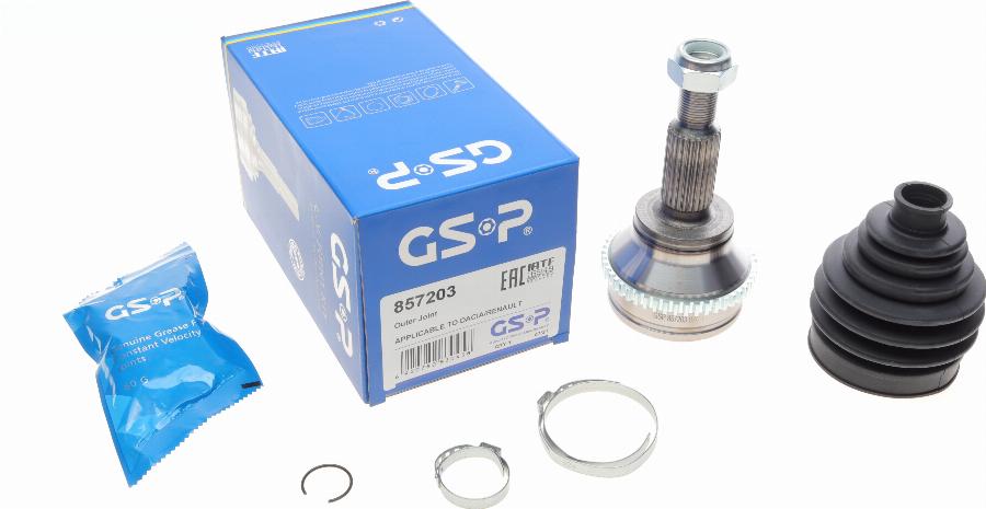 GSP 857203 - Шарнирный комплект, ШРУС, приводной вал onlydrive.pro