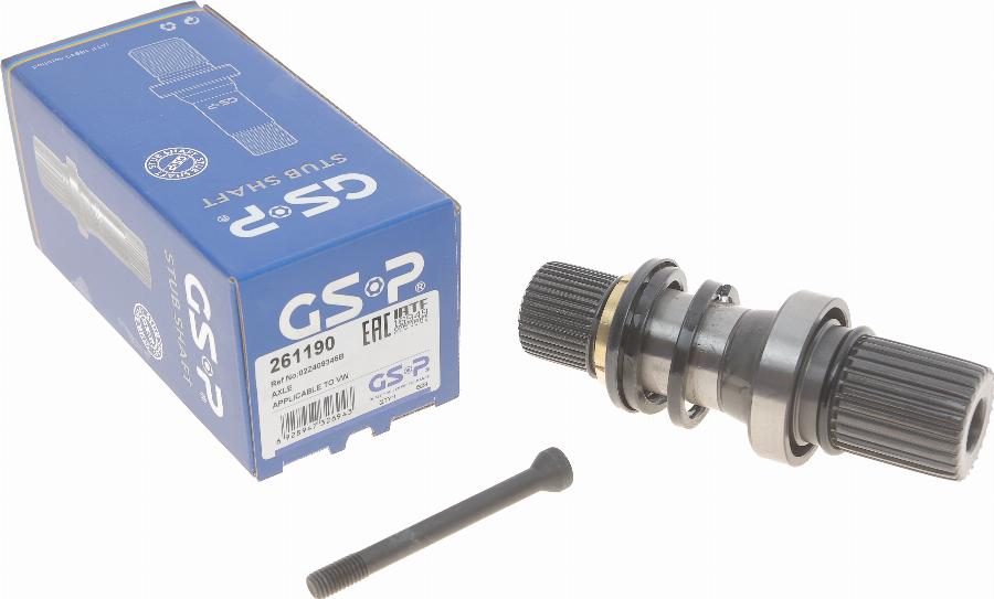 GSP 261190 - Įstatomas velenas, diferencialas onlydrive.pro