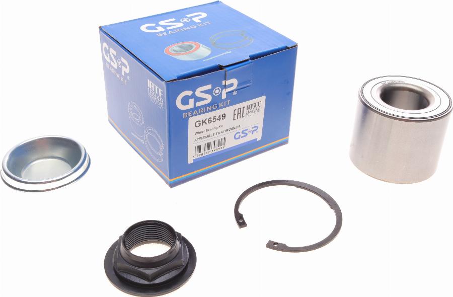 GSP GK6549 - Bearing Kit, wheel hub onlydrive.pro