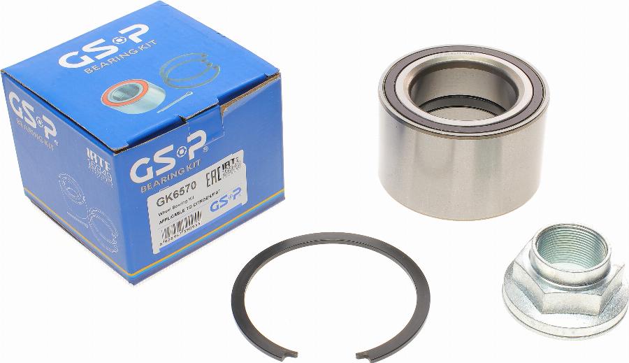 GSP GK6570 - Bearing Kit, wheel hub onlydrive.pro