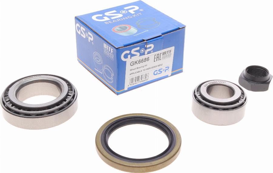 GSP GK6686 - Bearing Kit, wheel hub onlydrive.pro