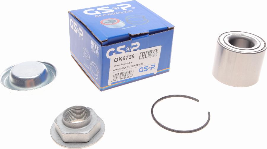 GSP GK6726 - Bearing Kit, wheel hub onlydrive.pro