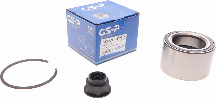 GSP GK6721 - Bearing Kit, wheel hub onlydrive.pro