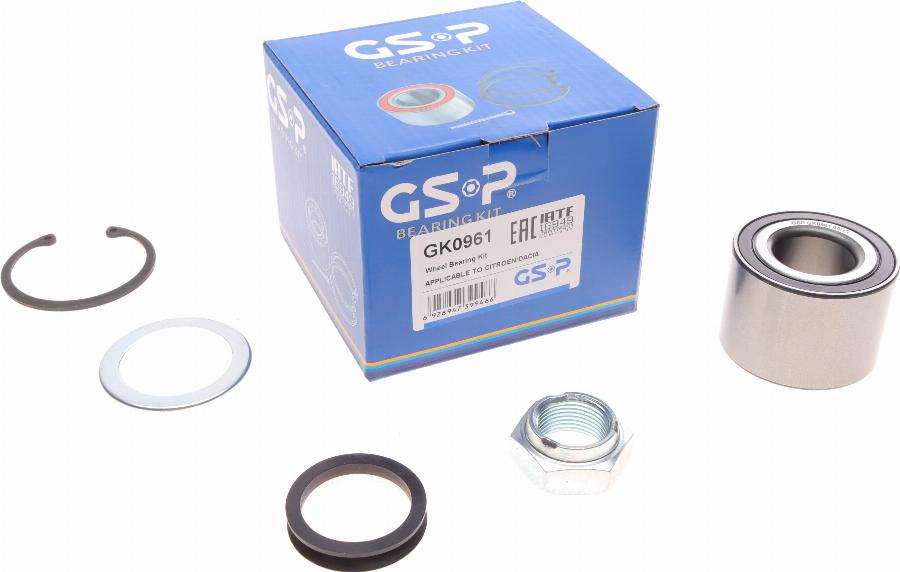 GSP GK0961 - Bearing Kit, wheel hub onlydrive.pro