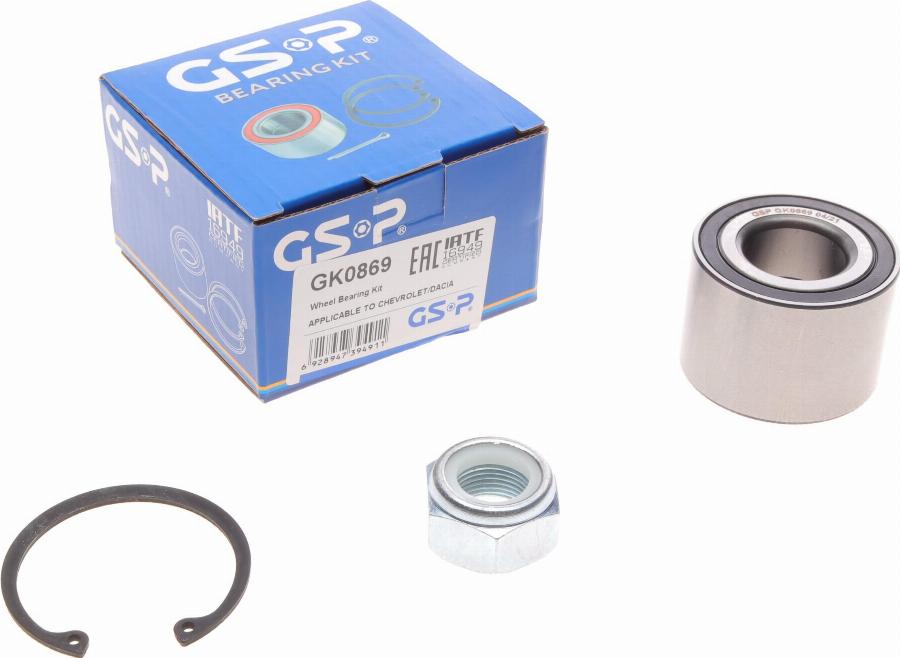 GSP GK0869 - Bearing Kit, wheel hub onlydrive.pro