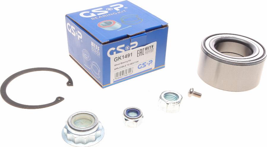 GSP GK1491 - Bearing Kit, wheel hub onlydrive.pro