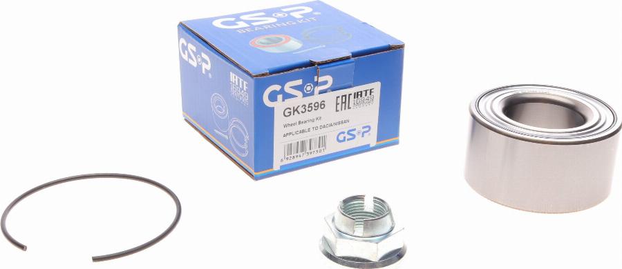 GSP GK3596 - Bearing Kit, wheel hub onlydrive.pro